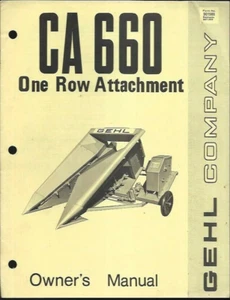 Gehl CA 660 einreihiger Anbaugerät Bedienungsanleitung 901566 - Bild 1 von 2
