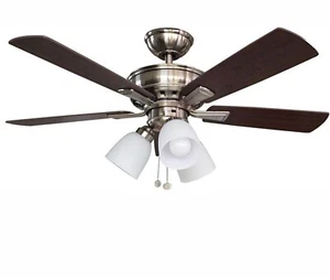 Vaurgas 44 Inch LED Indoor Ceiling Fan ~ Brushed Nickel Finish ~ 1001 983 097 - Picture 1 of 7