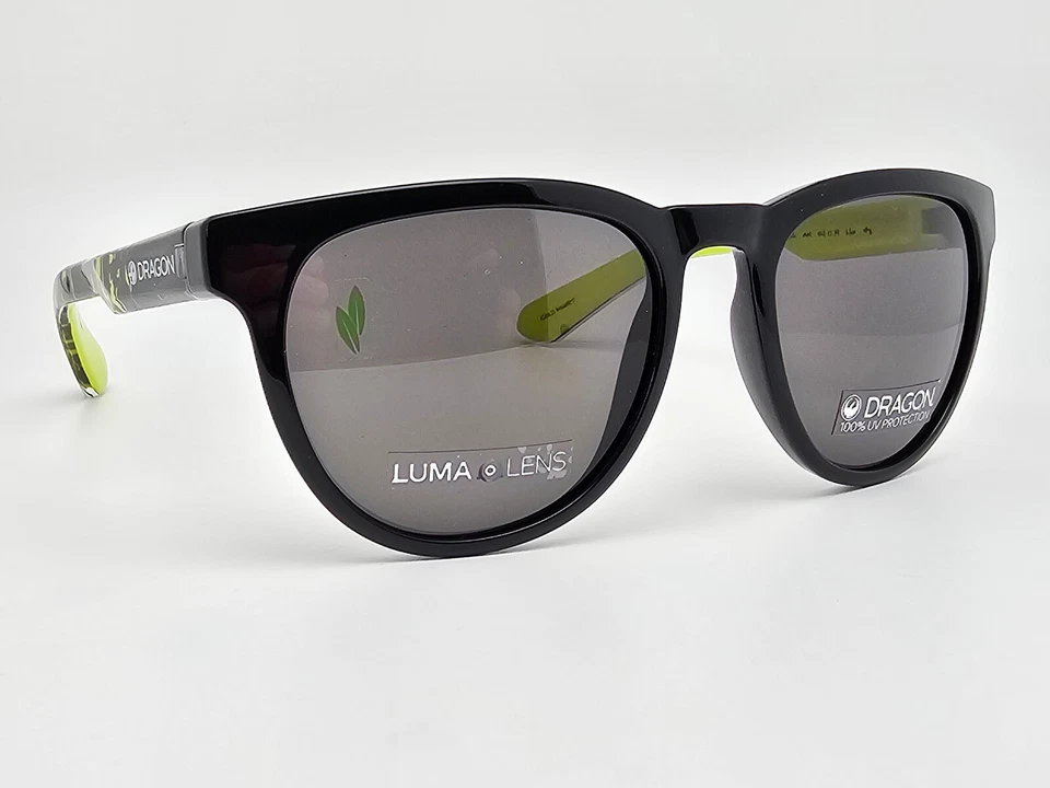 Dragon The Alliance KAJ LL 001 Black Yellow Splatter Frame Grey Lens Sunglasses - Image 1 of 4