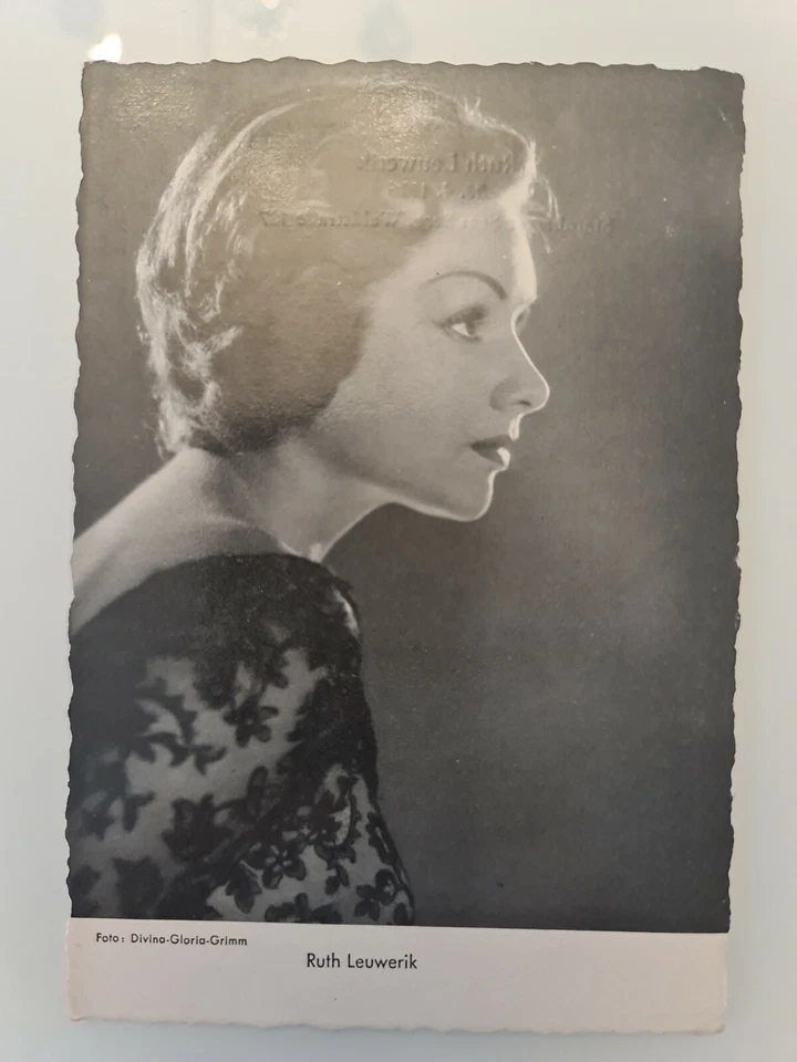 RUTH LEUWERIK WS DRUCK Autogrammkarte original - Bild 1 von 1