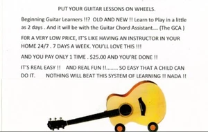 Guitar Lessons for Beginners, Pkg #3. With the GCA - Picture 1 of 4