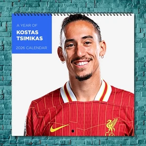 Kostas Tsimikas 2026 Wandkalender, 12 Monate Promi Fan Geschenk Kollektion - Bild 1 von 4