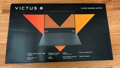 HP Victus 15.6" FHD Gaming Laptop Nvidia RTX 4050 Intel i5-13420H 16GB RAM 512GB - Image 1 of 3