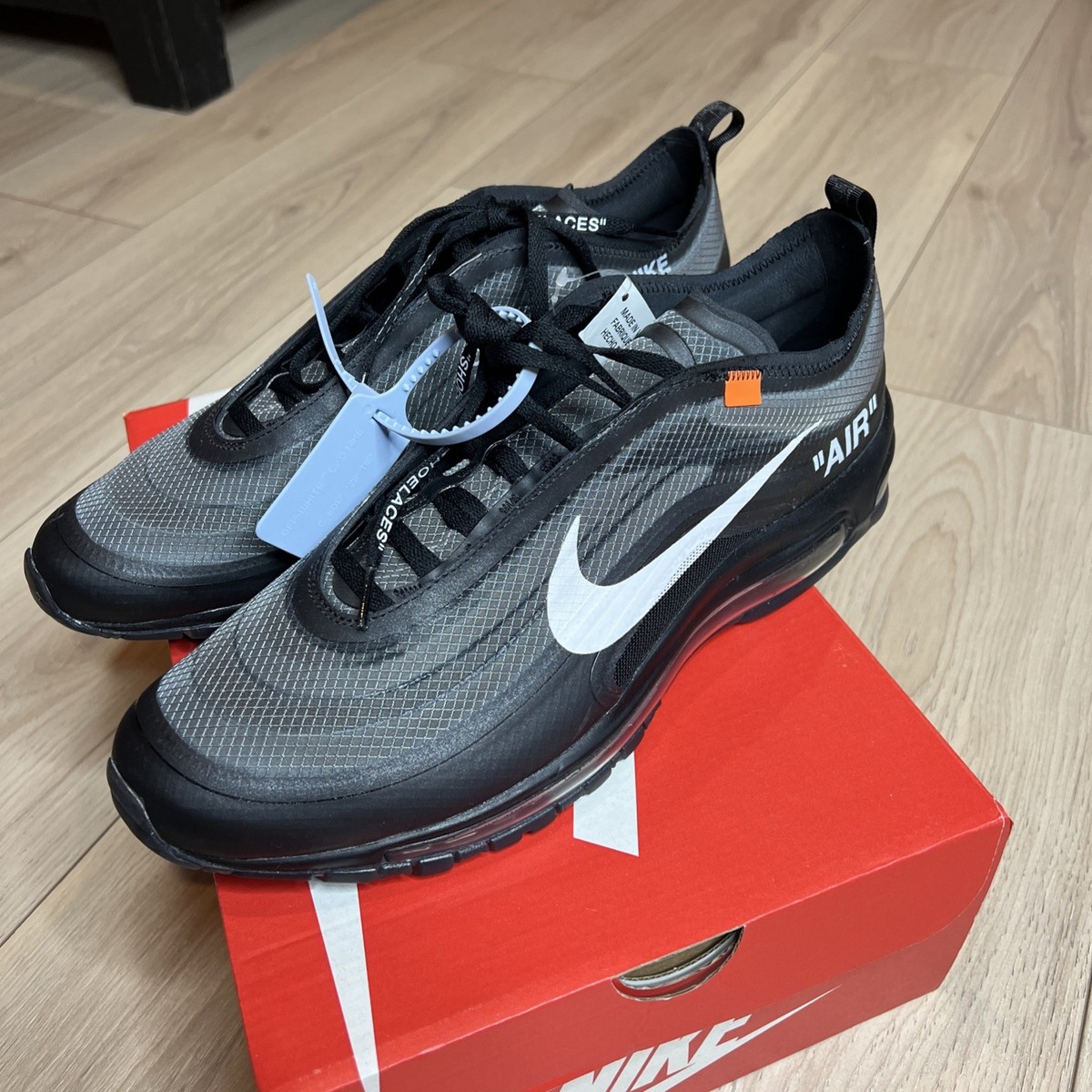 Nike Off-White x Air Max 97 Black for Sale | Authenticity Nike Off-White x Air Max 97 Black for Sale | Authenticity