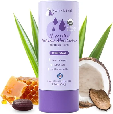 Bálsamo orgánico para nariz y patas de perro y gato - 1,76 oz manteca de karité - suministros para perros Foto 1 de 4