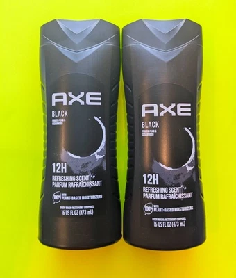 Paquete de lavado corporal de madera de cedro y pera congelada AXE BLACK - Lote de 2 Foto 1 de 2