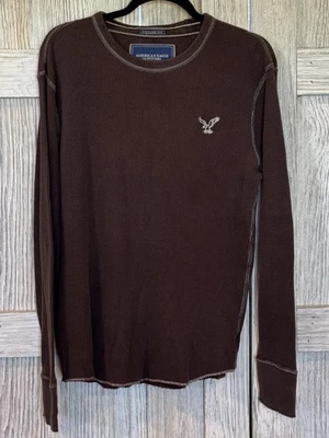 American Eagle AE Legend Vintage Fit Thermal Shirt Men's Large Brown - Image 1 of 4