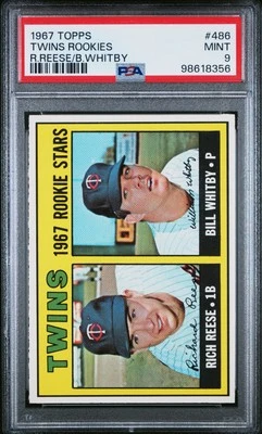 1967 TOPPS R.REESE/B.WHITBY #486 TWINS ROOKIES PSA 9 - Image 1 of 2