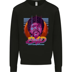 Bad Mother F#%ker Funny Offensive Movie Kids Sweatshirt Jumper - Picture 1 of 35