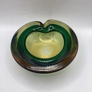 Murano Sommerso 1960's 70's Heavy Cased Glass Geode Bowl - Picture 1 of 17