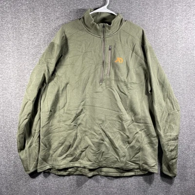 First Lite Furnace Quarter Zip Men's 2XL EXP 350 MerinoX Green Sweater Pullover - Image 1 of 4