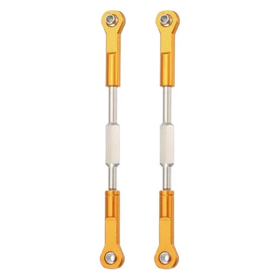 2 Stück Lenk Servo Stange RC Aluminium Lenker Für RC Auto (Orange, 96mm) - Bild 1 von 4