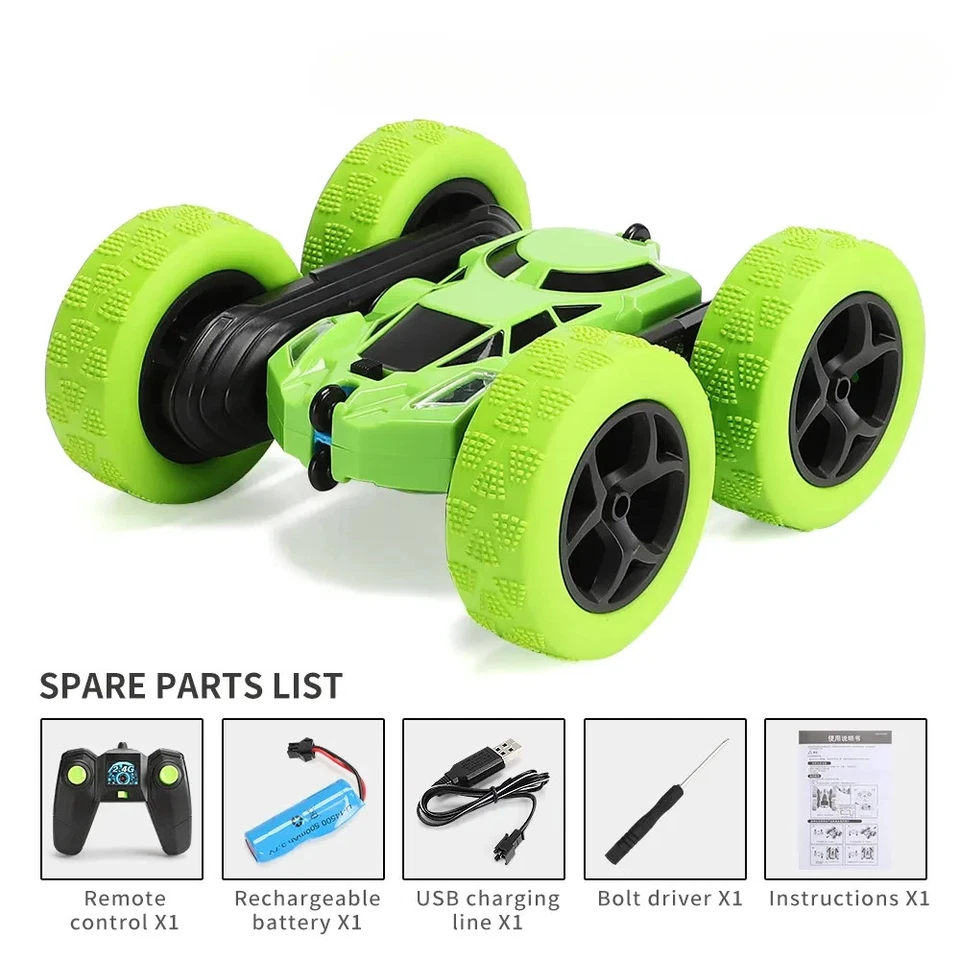 RC Car 4WD 2.4GHz Stunt Car 360° Flip Toy Off Road Drift RC Car for Boys Girls - Image 1 of 4