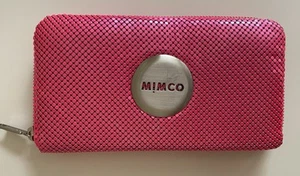 Mimco hot pink mesh Glomesh style wallet - Picture 1 of 4