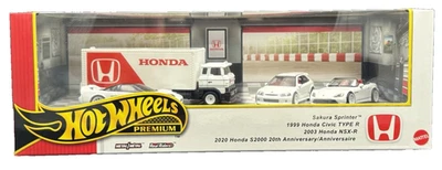 Hot Wheels Premium 2025 Honda Set Sprinter Civic Type R NSX-R S2000 Diorama - Image 1 of 4
