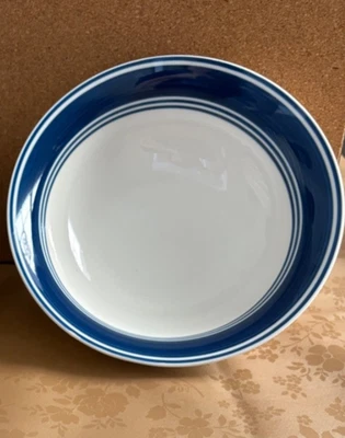 Mainstays (4) Tazón de sopa/cereal informal con bandas AZUL COBALTO 6,5" - JUEGO DE TAZONES Foto 1 de 4