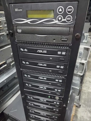 ASUS 10 Rack CD/DVD Duplicator POWERFUL Standalone Copier – Tested Power On - Image 1 of 4