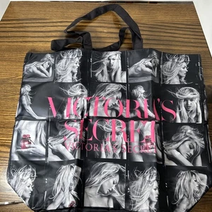 Victoria's Secret Black & White Bombshell Supermodel Large Tote Bag NEW 2015 - Picture 1 of 10