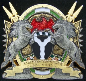 Marine Corps Security Detachment MSG Lagos Nigeria Challenge Coin - Bild 1 von 2