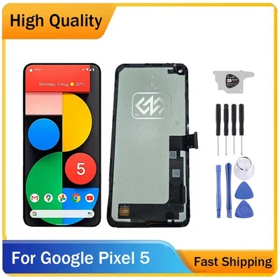 LCD Display For Google Pixel 5 TFT Touch Screen Digitizer Assembly with Tool - Image 1 of 4