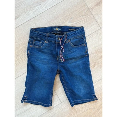 Lucky Brand Kids Zoe Jeggings Dark Wash Blue Size 8 Denim Shorts - Image 1 of 4