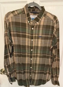 columbia long sleeve button down Brown shirt Men’s Size large - Picture 1 of 8