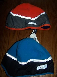 NUEVO CON ETIQUETAS GAP NIÑOS MONTAÑERO SOMBRERO REFLECTANTE LANA AZUL NARANJA S/M o L/XL - Imagen 1 de 3