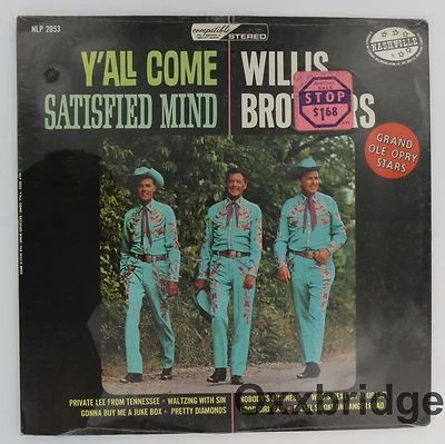 SEALED WILLIS BROTHERS Y'all Come & Satisfied Mind COUNTRY BLUEGRASS VINYL LP - Image 1 of 2
