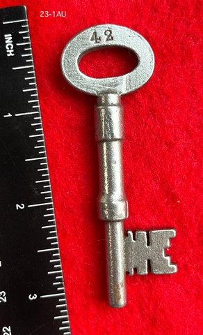 Old Skeleton Key Very Rare GENUINE Antique Victorian Hospital Asylum Master Key Cover