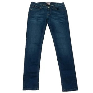 Rerock Express Low Rise Dark Wash Skinny Jeans verziert Denim Größe 6 dehnbar - Bild 1 von 7