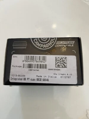 Campagnolo IC13-BUU46 Bottom Bracket Cups BB30 Power Torque Oversize 68X46 - Image 1 of 3