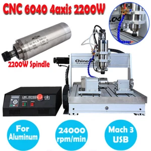 4Axis CNC 6040 Router Engraver Mcah 3 USB 2200W Drilling Engraving DIY Machine - Picture 1 of 11