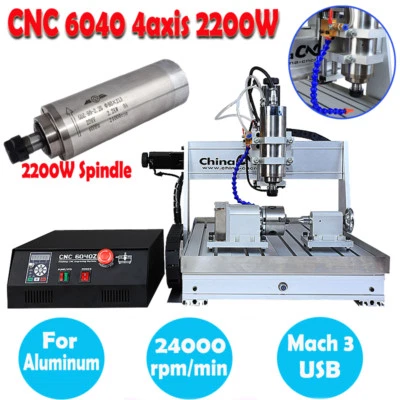 4Axis CNC 6040 Router Engraver Mcah 3 USB 2200W Drilling Engraving DIY Machine - Image 1 of 4