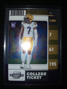 Derek Stingley Jr 2022 Chronicles Draft Picks Contenders Optic RC LSU Houston