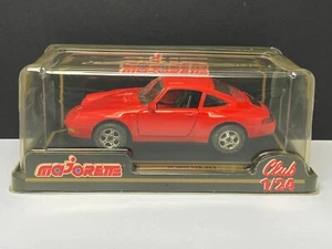 Vintage Majorette Porsche 911 Red - 1/24 Scale - Sealed pack (with staples) MINT - Picture 1 of 8
