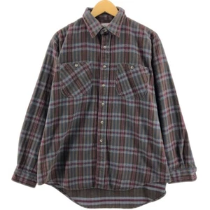 Vintage 1980'S Key long-sleeved flannel check shirt made in the USA men's si... - Picture 1 of 4