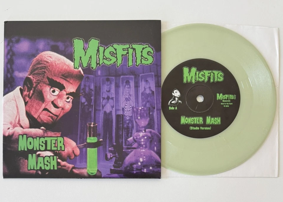 MISFITS MONSTER MASH GLOW IN THE DARK  VINYL 7” LIMITED EDITION 1000 ONLY DANZIG - Image 1 of 4