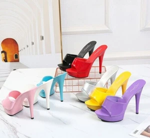 DE Damen Schuhe Pumps Plattform Sandalen High heels Nachtclubs Sommer Hausschuhe - Bild 1 von 34