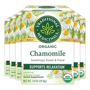 Tea, Organic Chamomile, Calming, Calms Your Nerves, Supports Healthy Digestion, - Picture 1 of 8