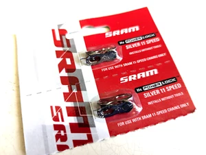 2x Sram Chain Power Lock Quick Split Link Spare 11 Speed Bicycle Bike Silver UK - Picture 1 of 1
