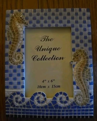 Мозаика морской конек картина рамка 4 в x 6 дюймов - Изображение 1 из 4