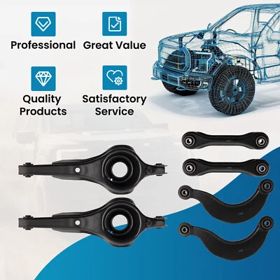 Brazos de control inferiores superiores traseros de suspensión 6 piezas para Ford Focus 2000-2006 Foto 1 de 4