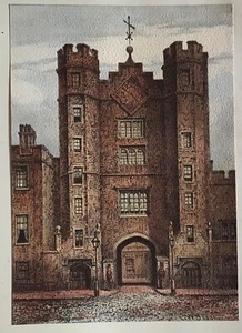 Old London C1900, Plate Prints Gateway St James Palace - Picture 1 of 2
