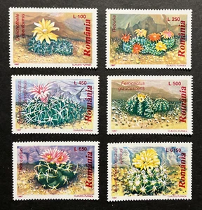 Kaktus Blumen postfrisch Satz 6 Briefmarken 1997 Rumänien #4160-5 - Bild 1 von 1