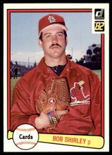 1982 Donruss Baseball Card Bob Shirley St. Louis Cardinals #120