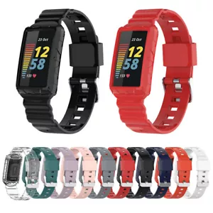 Banda de silicona blindaje resistente de repuesto para Fitbit Charge 5 6 4 3 con estuche parachoques - Imagen 1 de 22