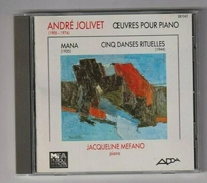 ANDRE JOLIVET CD OEUVRES POUR PIANO JACQUELINE MEFANO (MFA) - Imagen 1 de 2
