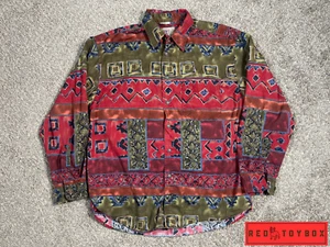 Vintage The Territory Ahead Shirt Mens L 1990's Aztec Southwestern Button Up - Picture 1 of 9