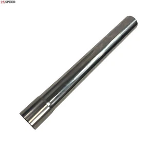 Tubo trasero de escape recto de 2 ""ID a 2"" OD x 18"" de longitud SS T201 - Imagen 1 de 6