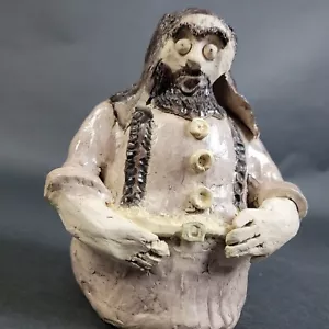 Vintage Innkeeper Signed Clay Sculpture American Rustic Folk Art OOAK ~7x6x5" - Picture 1 of 8